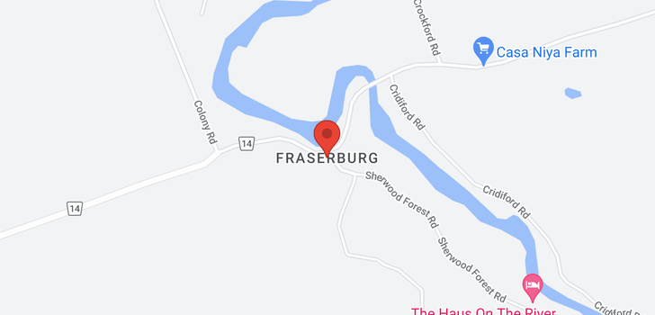 map of 2377 FRASERBURG ROAD